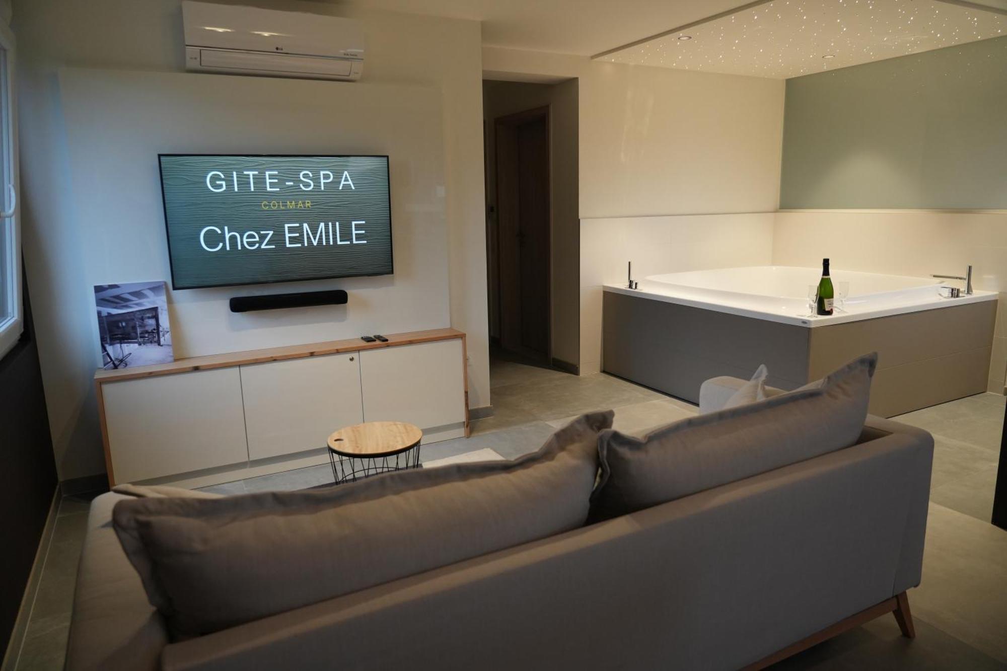 Gite Spa L'Atelier Emile - Spa Privatif - 5 Min Colmar Sainte-Croix-en-Plaine Phòng bức ảnh