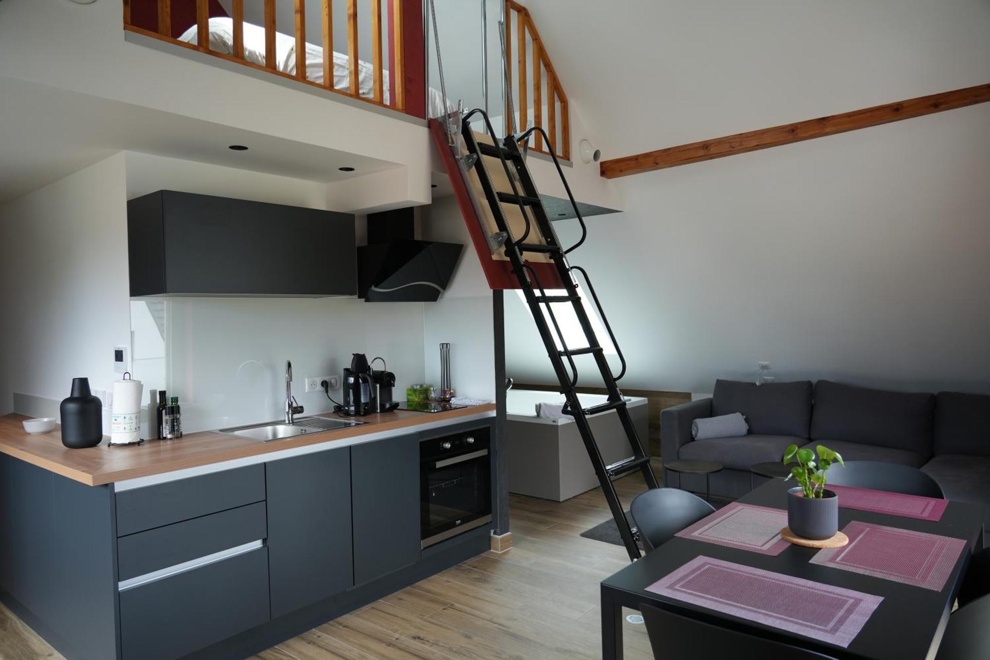 Gite Spa L'Atelier Emile - Spa Privatif - 5 Min Colmar Sainte-Croix-en-Plaine Phòng bức ảnh